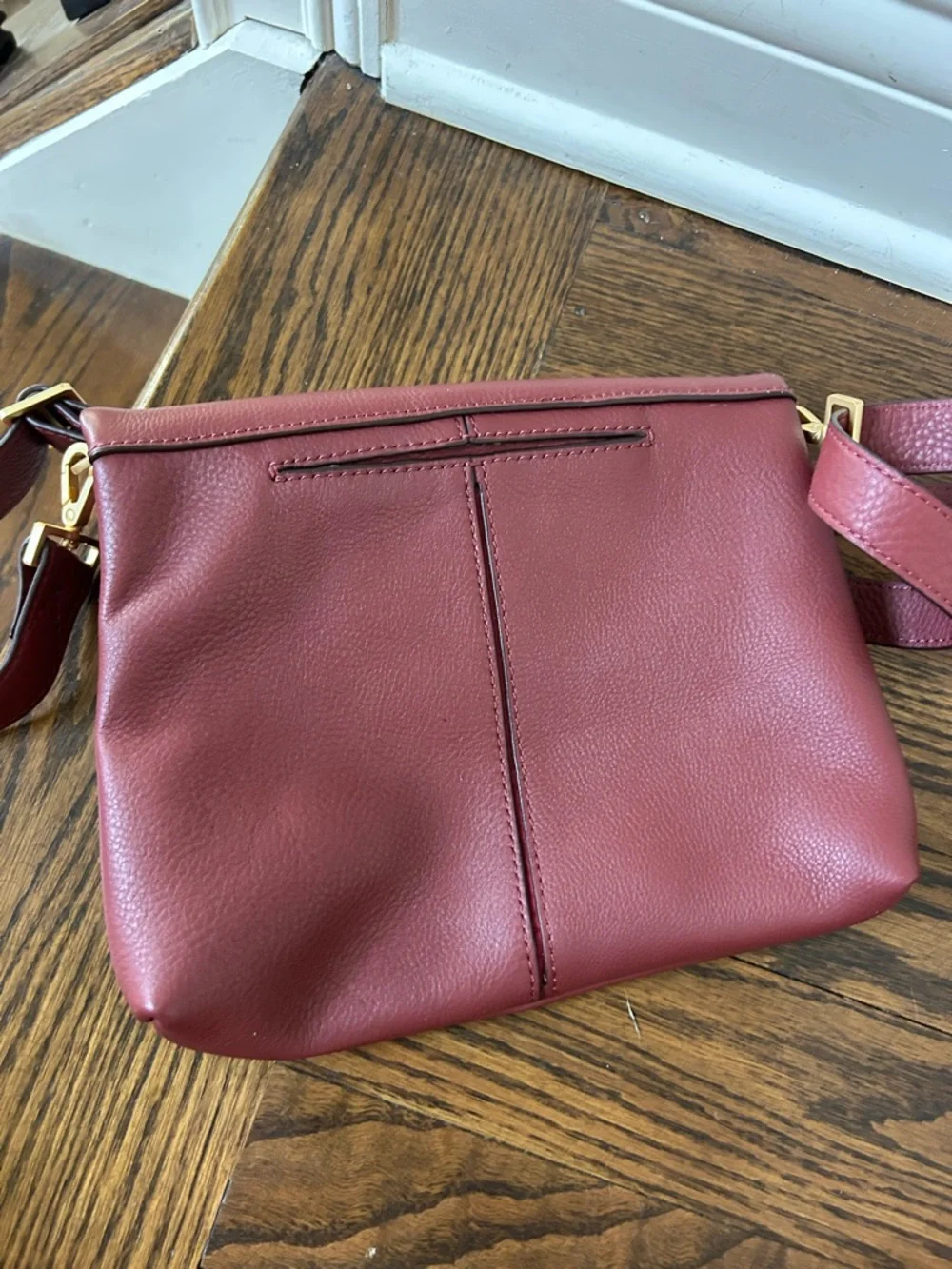 Hammitt VIP Medium Pomodoro Red Leather Crossbody nwot - Picture 6 of 10